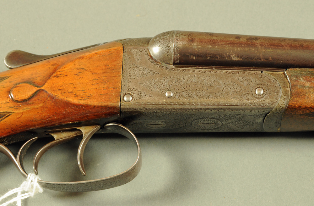 W. Richards 410 side/side shotgun, 27 inch barrels, cylinder choke, rib engraved "W. - Image 2 of 3