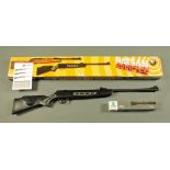 Hatsan Striker .22 break barrel air rifle, synthetic stock, Optimate telescopic sight, new.