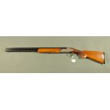 Rizzini 12 bore over/under shotgun, 28 inch barrels, 3/4 and 1/2 choke, ejector, side plate,