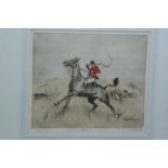 Tom Carr (1912-1977), signed Limited Edition engraving, "Riot!" 5/75.