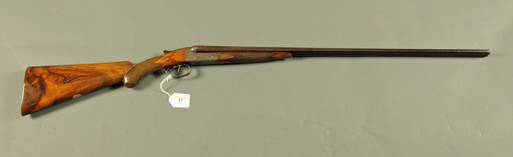 W. Richards 410 side/side shotgun, 27 inch barrels, cylinder choke, rib engraved "W.