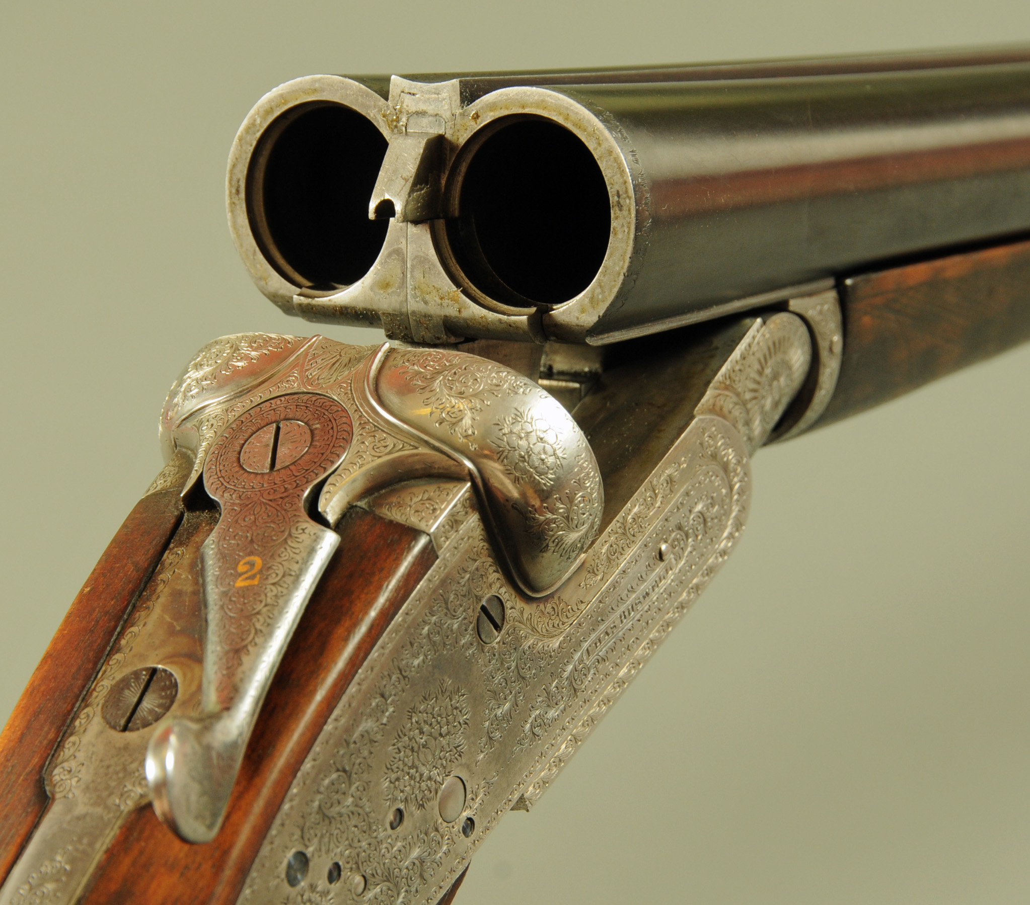 Charles Boswell 12 bore side/side shotgun, 28 inch barrels, 1/2 and cylinder choke, - Image 3 of 3