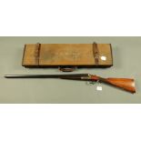 Cogswell & Harrison 12 bore side/side shotgun, with 30 inch barrels, half and improved choke,