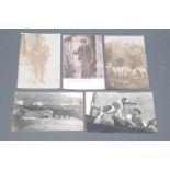 Five Eskdale & Ennerdale Foxhounds postcards including Tommy Dobson's funeral and one of Kisskin