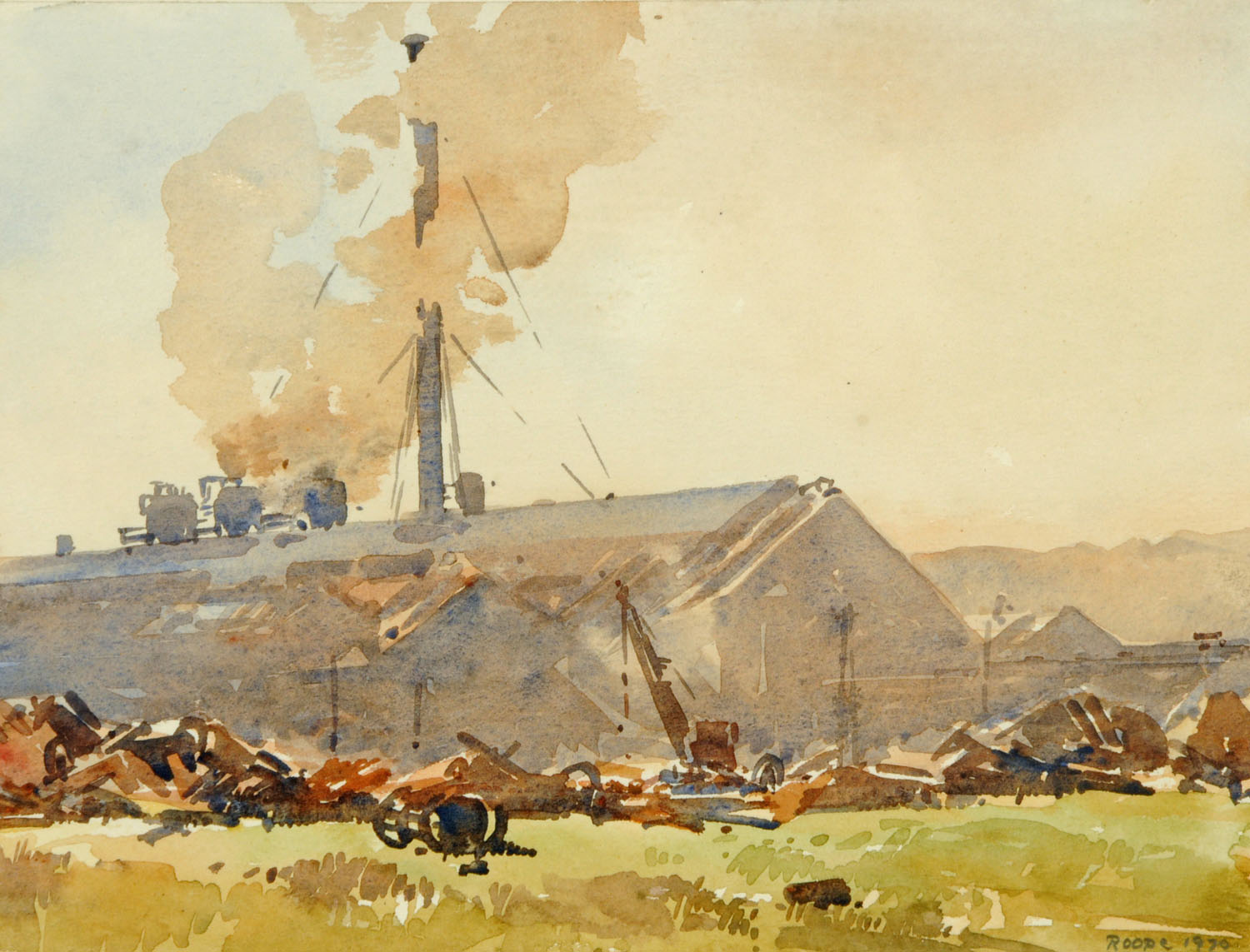 Len Roope Watercolour October Sunshine Chapel Bank Workington 20 len-roope-watercolour-october-sunshine-chapel-bank-workington-20