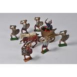 Collection of Johillco Roman Chariot set figures. F+ to G (10)