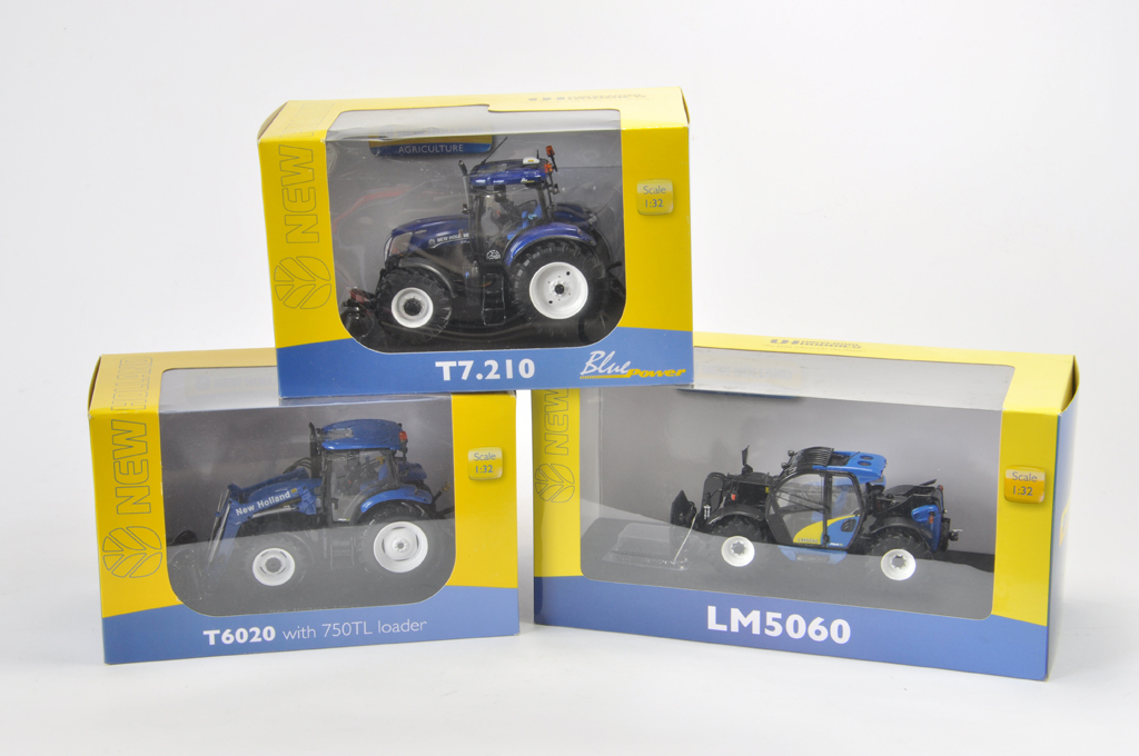 Universal Hobbies Tractor Dealer Issues including New Holland T7.210 Blue Power, T6020 with loader