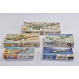 Selection of Airfix Aircraft Kits including Hampden, Dassault, Blenheim, Beaufighter Dogfight double