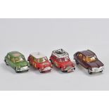 A group of unboxed diecast to include Corgi No. 339 BMC Mini Cooper S Rallye Monte Carlo - red