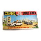 Very Rare Scalextric 007 James Bond Motor Racing Set comprising of Aston Martin - white and Mercedes