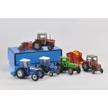 A fine selection of Britains Farm Tractor and Implement Models including Code 3 and scratch built