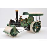 Scarce 1/16 Scale Ceramic Hand Built Model of a Steam Operated Road Roller. Seldom Seen. A.