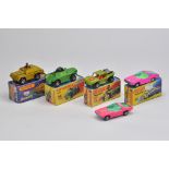 Matchbox Superfast group including No. 28 Stoat Armoured Car, No. 73 Weasel, No. 13 Baja Buggy and