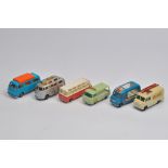 Matchbox group including Superfast No. 23 Volkswagen Camper, Regular Wheels No. 34 Volkswagen