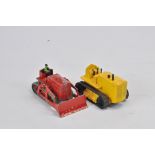 Scarce Moko Bulldozer with Driver. (Repro Tracks, but still C). Plus Joal Crawler Tractor /