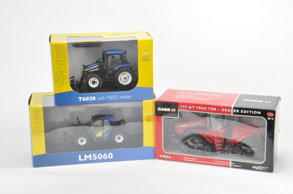 Universal Hobbies New Holland Dealer Edition Tractor Duo including T6020 with loader and LM5060