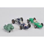 A group of unboxed diecast to include Dinky No. 241 Lotus - green including plastic engine cover,