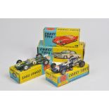 Corgi No. 155 Lotus Climax Formula 1 Racing Car - green, Corgi No. 156 Cooper Maserati Formula 1