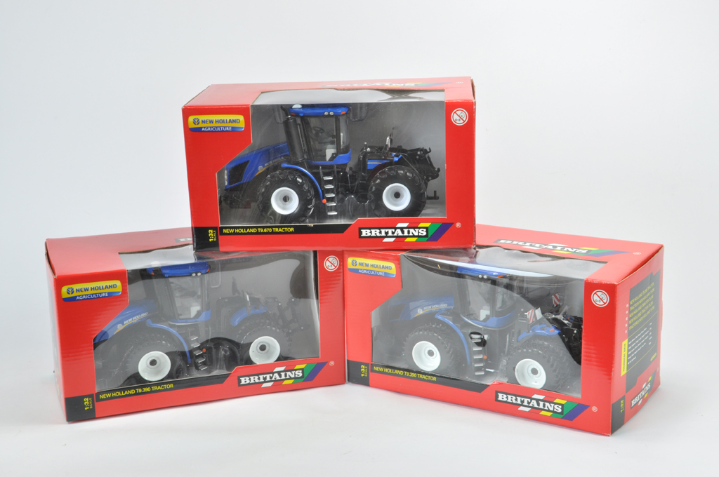 Britains Farm Tractor Selection including New Holland T9.570 and T9.390 x 2. All A in A Boxes. (2)