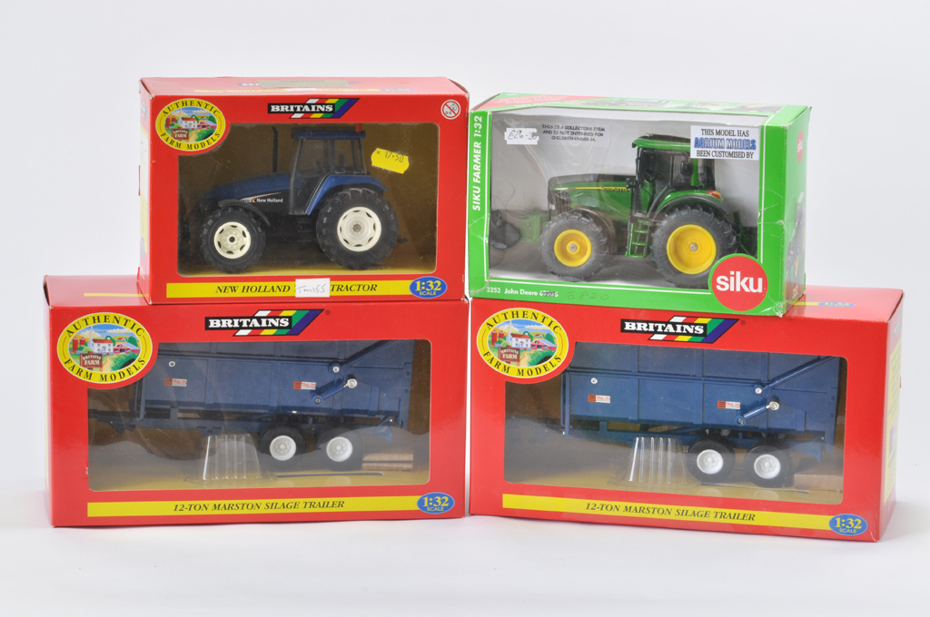 Britain and Siku Farm Selection including Code 3 New Holland TM155 Tractor and Agrium Models John