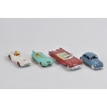 A group of unboxed diecast to include Dinky No. 238 Jaguar Type D Racing Car - light turquoise,