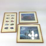 A further trio of Framed Commercial Related Prints and Montages.