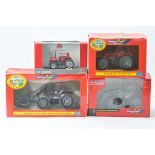 Britains and Universal Hobbies Farm Tractor Selection including MF590, Case MX110 with Loader,