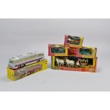 Matchbox MOY Trio, Dinky Cinderella's Coach and Dinky Luxury Coach. Good to Mint in Fair to Very