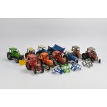 A Group of Britains Farm Tractor Models and others including Massey, Ford, Volvo, Fiat, Deutz etc.