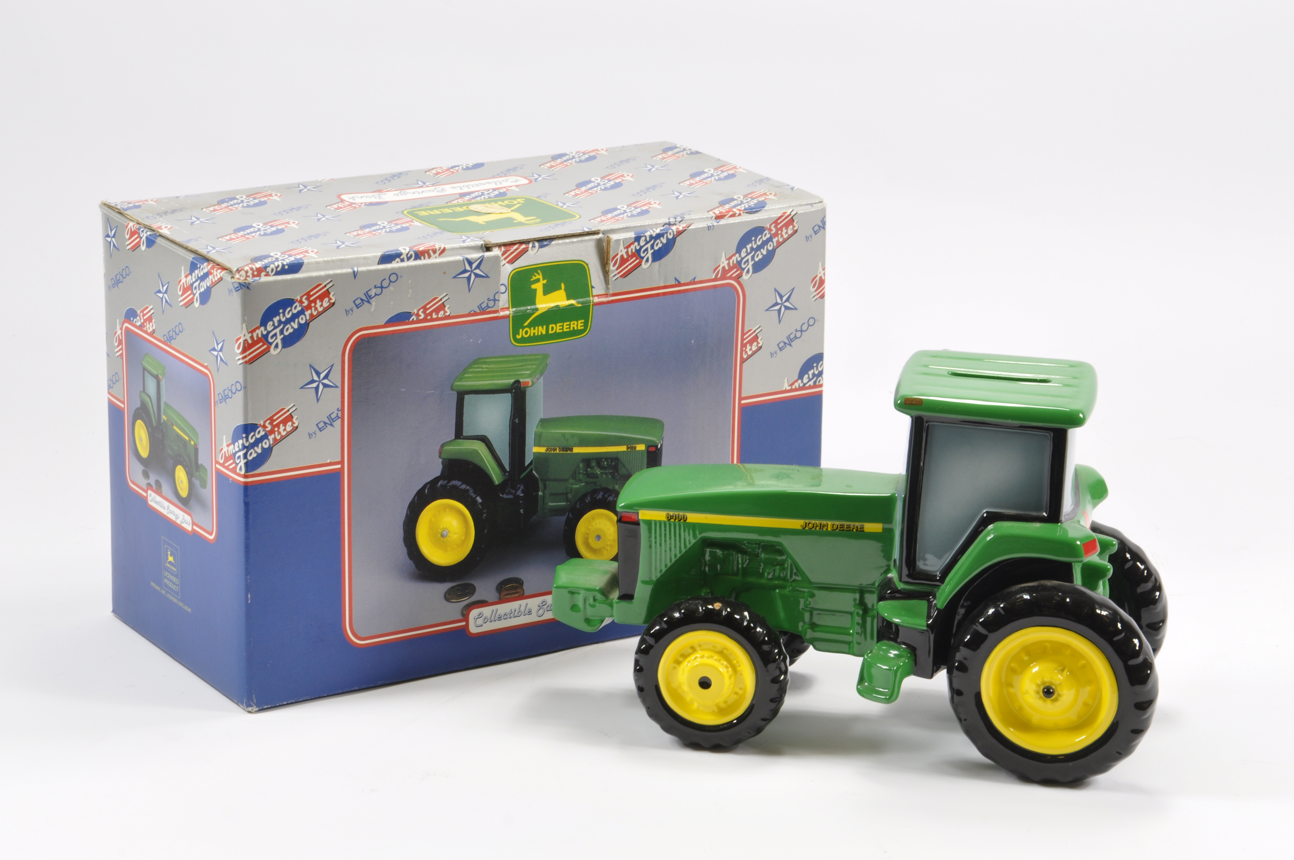 A Collectable John Deere 8400 Large Scale Money Box. Near Mint in Excellent Box.