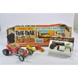 Rare Triang Crazy Ace Trik-Trak containing 2 Racing Cars, Corgi No.M5300 battery operated Jaguar XJS