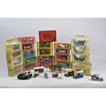 A Large Group of Matchbox Models of Yesteryear and others. Including Road Sign Posts and Novelty