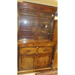 A Victorian mahogany secretaire bookcase CONDITION REPORTS Size approx. 117 cm wide x 55 cm deep x