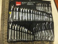 A 48 piece spanner set in wrap *