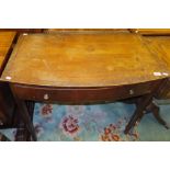 A 19th Century bow fronted mahogany and