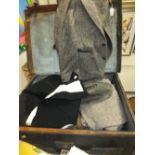 Various tweed jackets, three piece suit, trilbies, etc CONDITION REPORTS All in used and worn