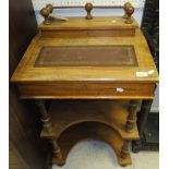 A walnut Davenport desk in the Victorian