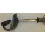 A 1912 pattern cavalry officer's sword by Wilkinson with scabbard CONDITION REPORTS Blade approx