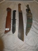 A kukri with camouflage cover, a World W