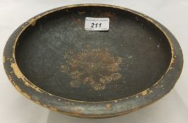 An early Etruscan terracotta bowl with i