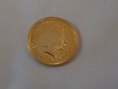 A modern gold sovereign, dated 2006