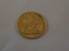A Victorian gold sovereign, dated 1895