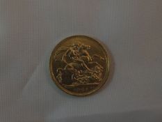 A Victorian gold sovereign, dated 1901