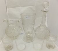 A set of eight Stuart glass tumblers, as
