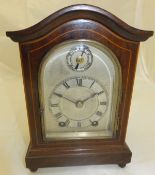 A circa 1900 mahogany cased mantel clock