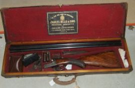 A Thomas Bland & Sons "The Brent" 12 bore wildfowling gun, double barrel, side by side, box lock,