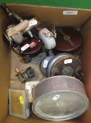 A collection of assorted fishing reels t