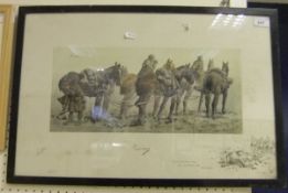 AFTER SNAFFLES (CHARLES JOHNSON PAYNE) "Gunners", chromolithograph heighted with white and body