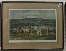 AFTER SIR ALFRED MUNNINGS "The Saddling
