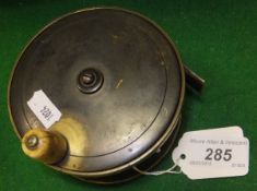 A Farlow 41/4" diameter brass plate wind